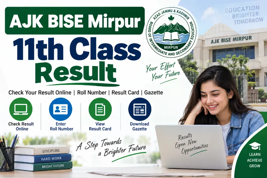 AJK BISE Mirpur 11th Class Result